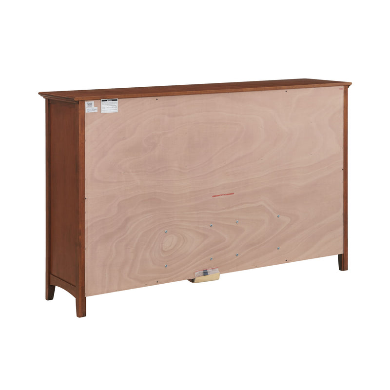 McKenzie - 75.5" W Master Dresser - Glazed Antique Cherry