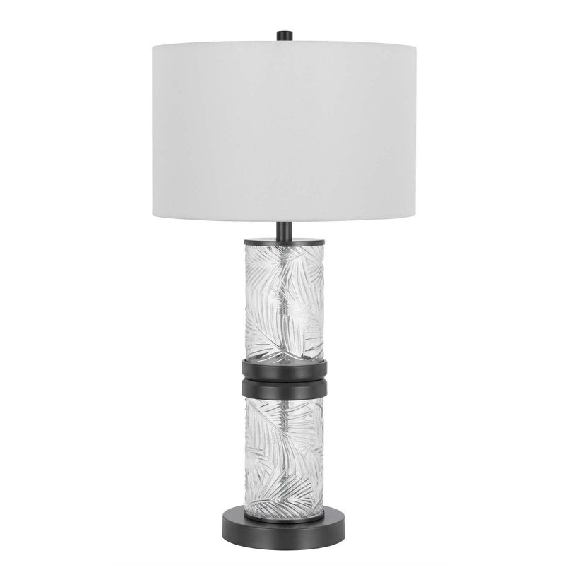 Carrington - 31" Height Metal / Glass Ta - Charcoal Gray