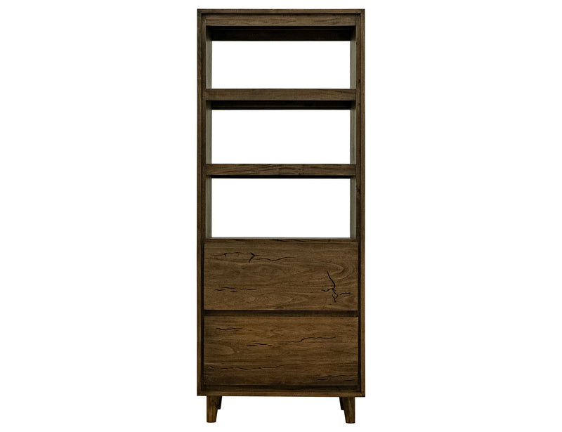 Savia - 2 Drawer Bookcase - Brown