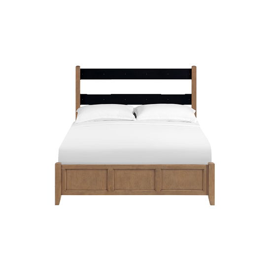 McKenzie - Queen Upholstered Panel Bed - Pecan