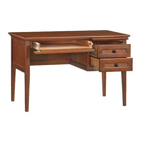 McKenzie - 3-Drawer Desk - Glazed Antique Cherry