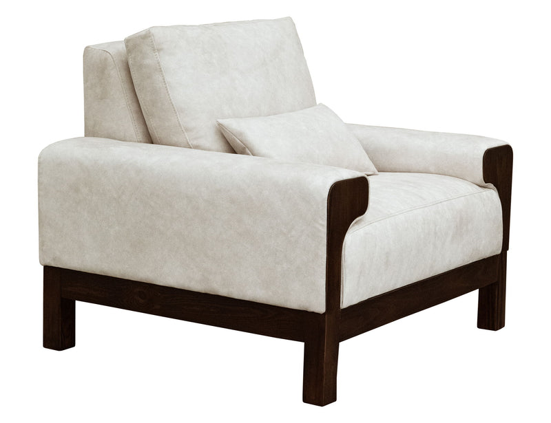 Raramuri - Armchair - White / Dark Brown