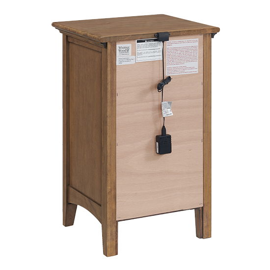 McKenzie - Small 3-Drawer Nightstand - Pecan