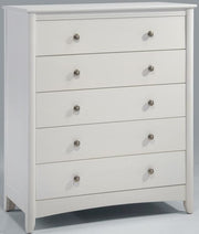 Chest Night And Day Furniture Secrets White Five Drawer Wood Chest by Night & Day Furniture