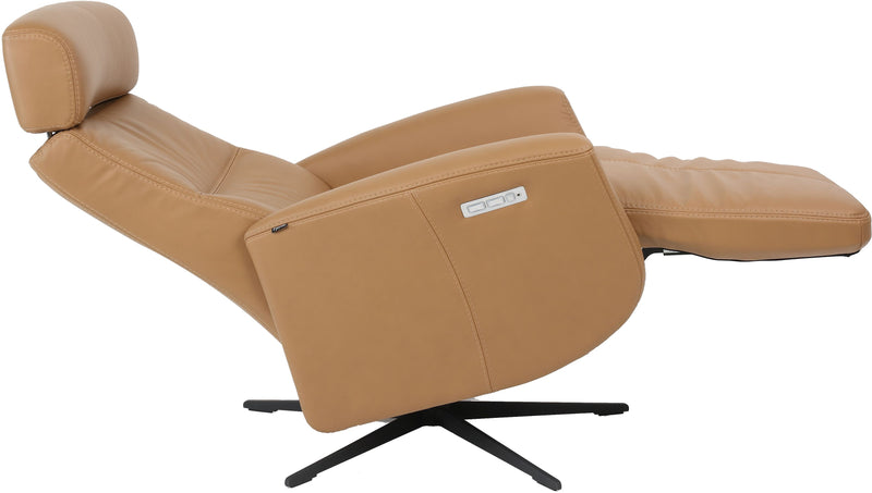 Fjords Magnus Large Dual Motion Leather Swivel Recliner Chair – alternate view 6