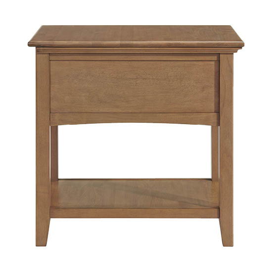 McKenzie - Chair Side Table - Pecan