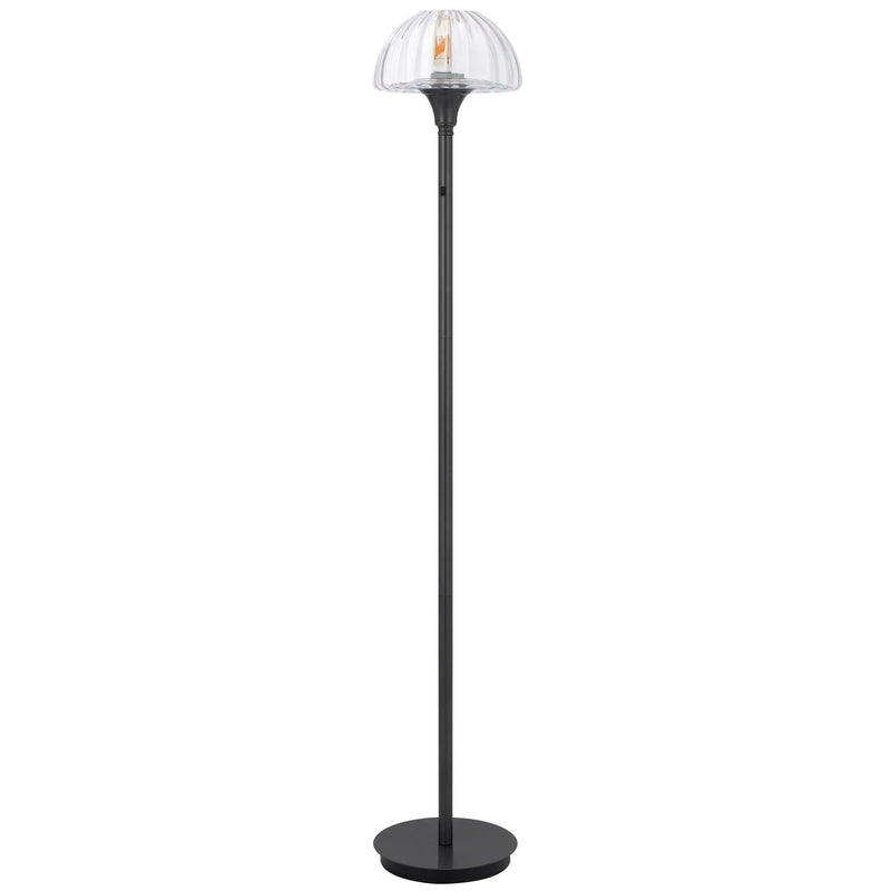 Eleanor - 58" Height Metal Floor Lamp - Charcoal Gray