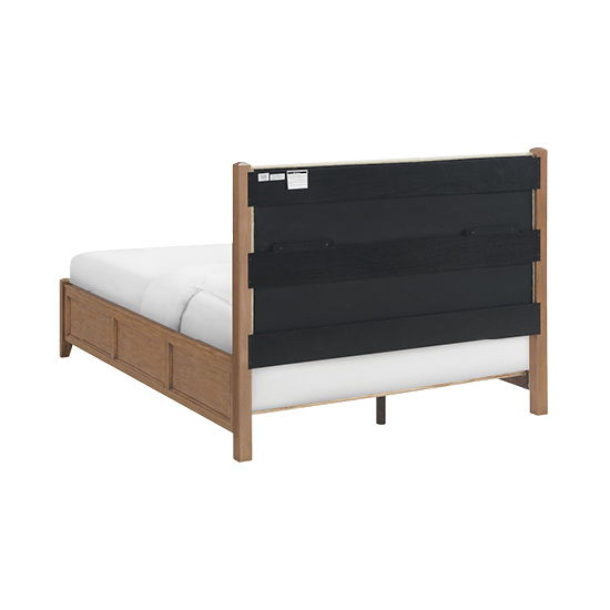 McKenzie - Queen Upholstered Panel Bed - Pecan