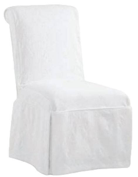 Armless Chairs Four Seasons Customizable Parsons Small Box Pleat Slipcovered Side Chair