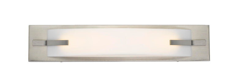 20" Long Metal Base Vanity Light - Brushed Steel