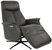 Fjords Jakob Medium Motorized Dual Motor Leather Swivel Relaxer Recliner – alternate view 2