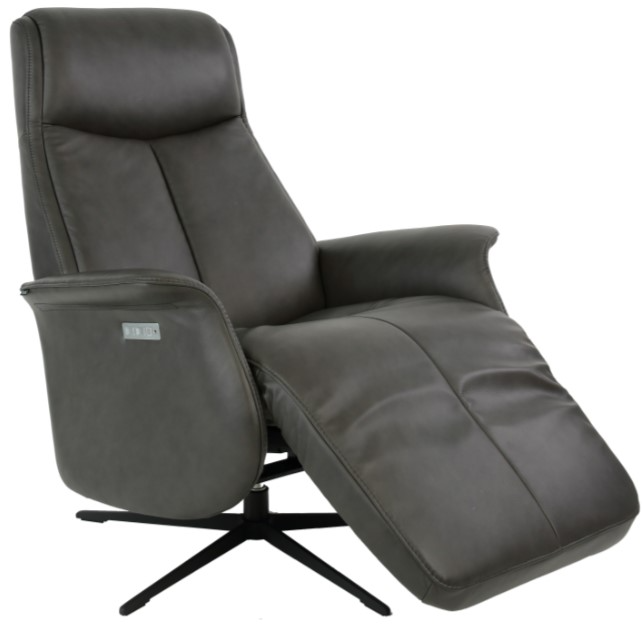 Fjords Jakob Medium Motorized Dual Motor Leather Swivel Relaxer Recliner – alternate view 2