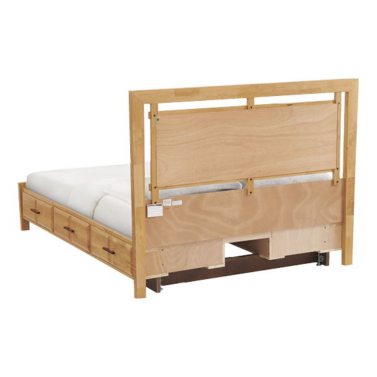Addison - Queen Panel Storage Bed - Natural