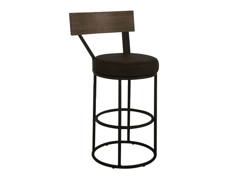 Xel-Ha - Upholstered Barstool - Dark Chocolate
