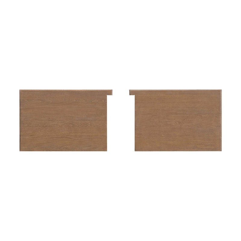 McKenzie - Bookcase Piers (Set of 2) - Pecan