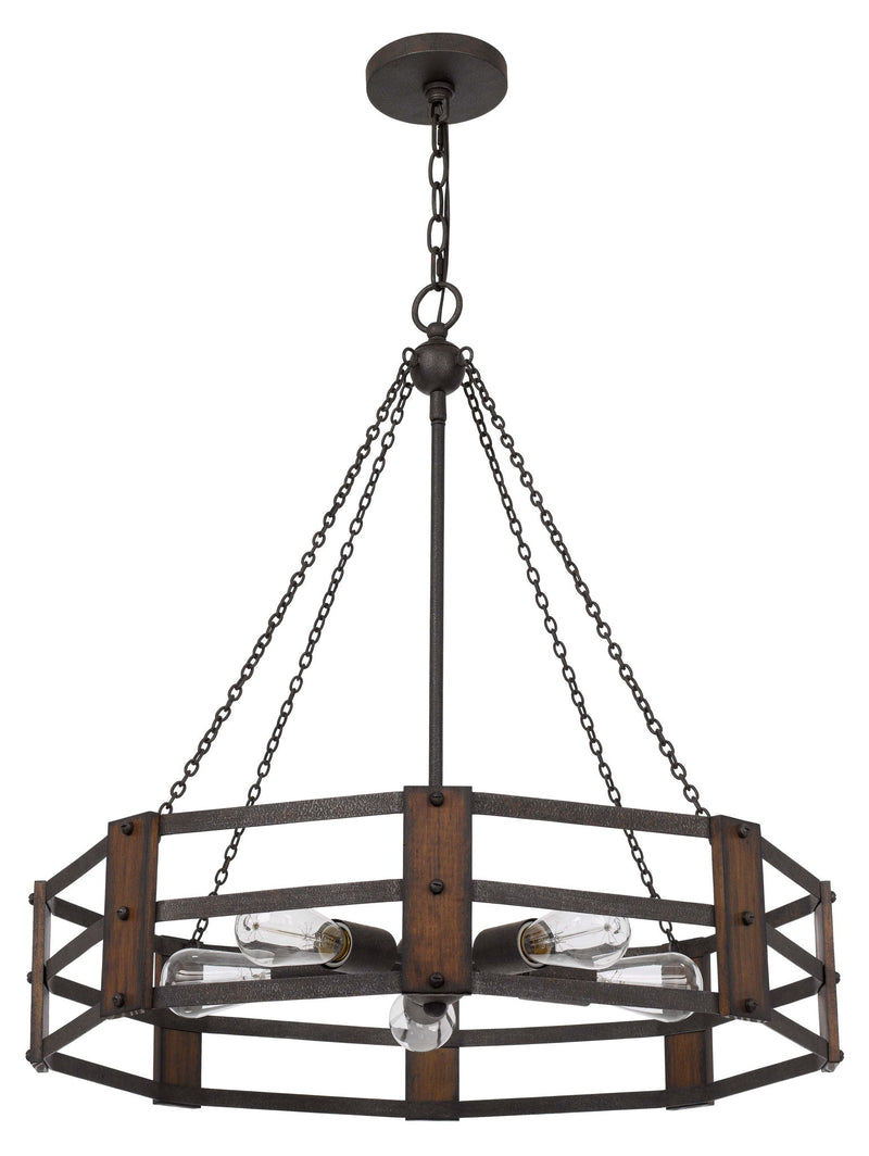 Provo - Chandelier - Oak & Iron