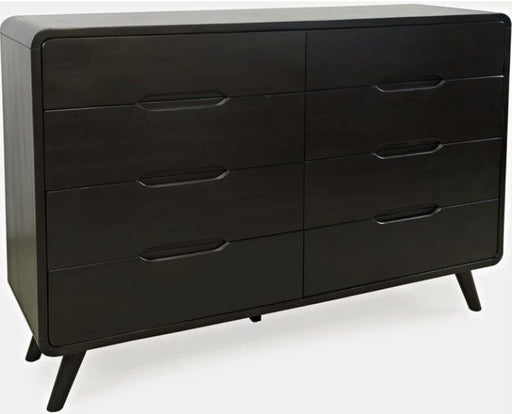 Nan Jofran Marlowe Black Six Drawer Wood Dresser With Acacia Veneer by Jofran Inc.