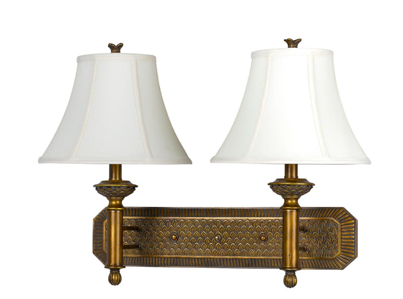 Pineapple - 19" Height Metal Wall Lamp - Antique Gold