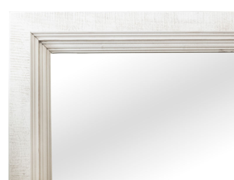 Stoa - Mirror - White / Brown