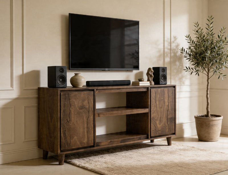 Savia - 2 Door TV Stand - Brown