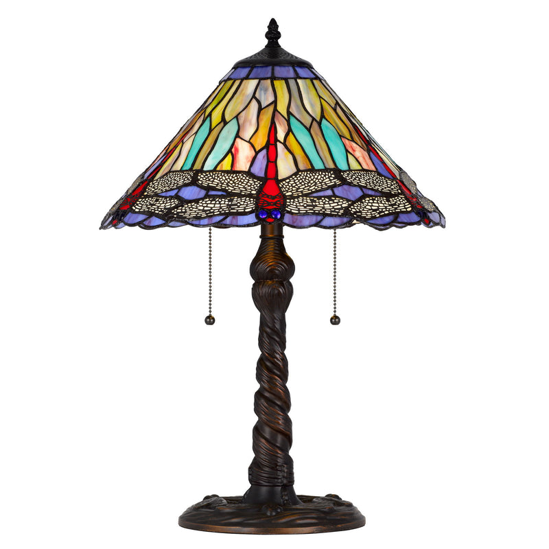 3109 Tiffany - 23" Height Metal / Resin Table Lamp - Dark Bronze