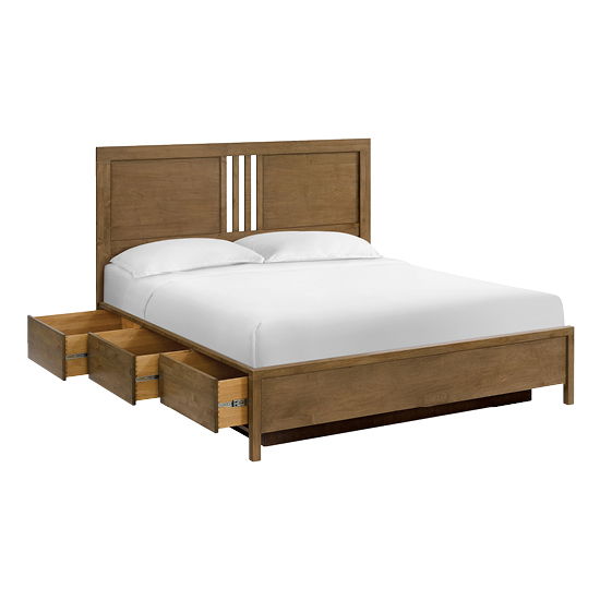 Bailey - King Storage Bed - Nutmeg