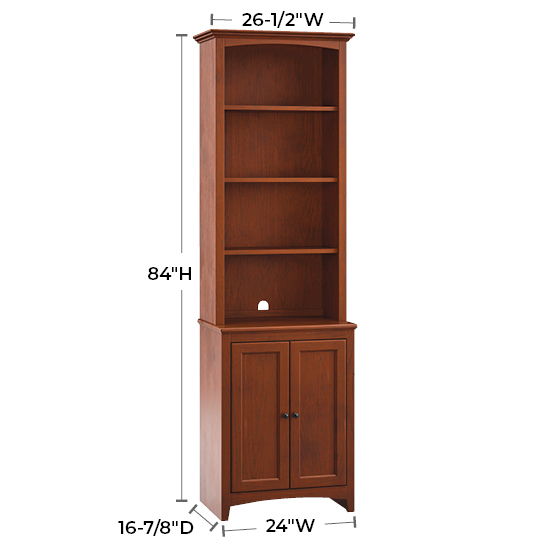 McKenzie - 26.5" W Hutch - Glazed Antique Cherry