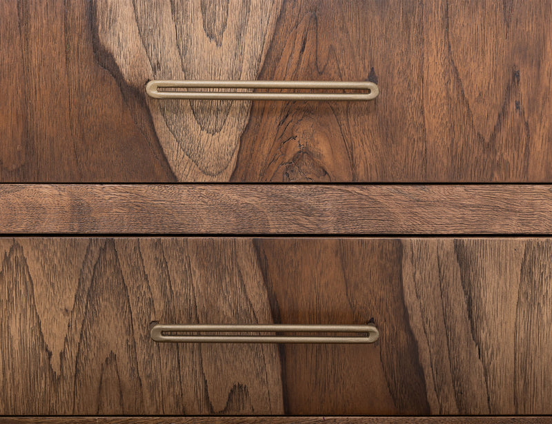Praga - 4-Drawer Chest - Almond / Barrel Brown