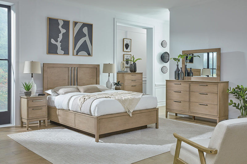 Bailey - Queen Storage Bed - Almond