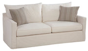Nan Four Seasons Jordan Customizable 78-Inch Slipcovered Two-Seat Fabric Sofa