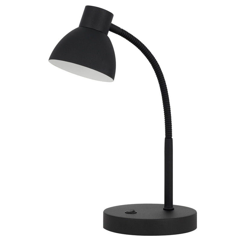 Noirbeam - 14.5" Height Metal Desk Lamp - Sand Black