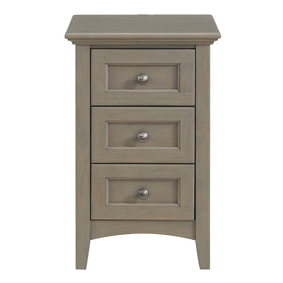 McKenzie - Small 3-Drawer Nightstand - Fieldstone