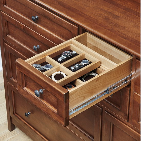 McKenzie - 75.5" W Master Dresser - Glazed Antique Cherry