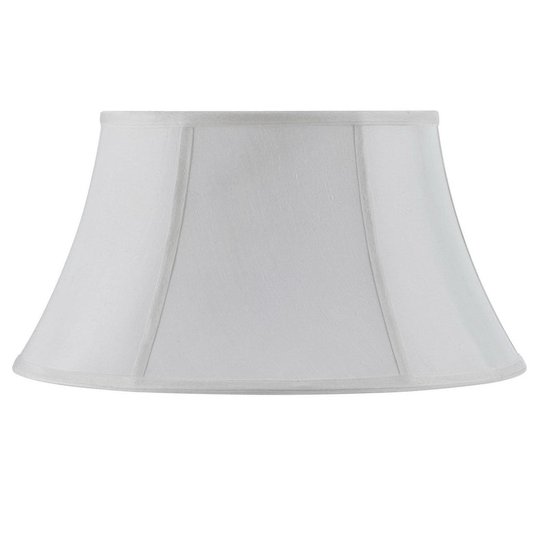 Piped Swing Arm - 8.5" Height Fabric Shade - White