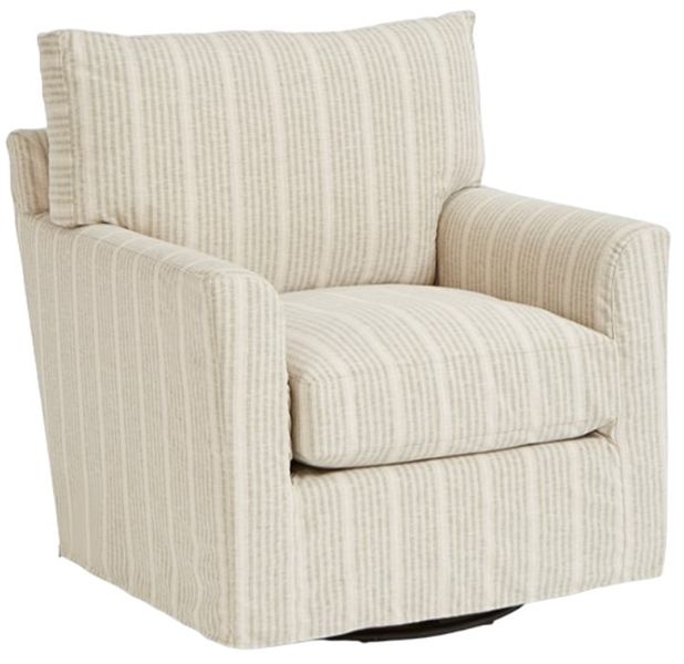 Nan Four Seasons Salem Customizable Slipcovered Swivel Glider Fabric Chair