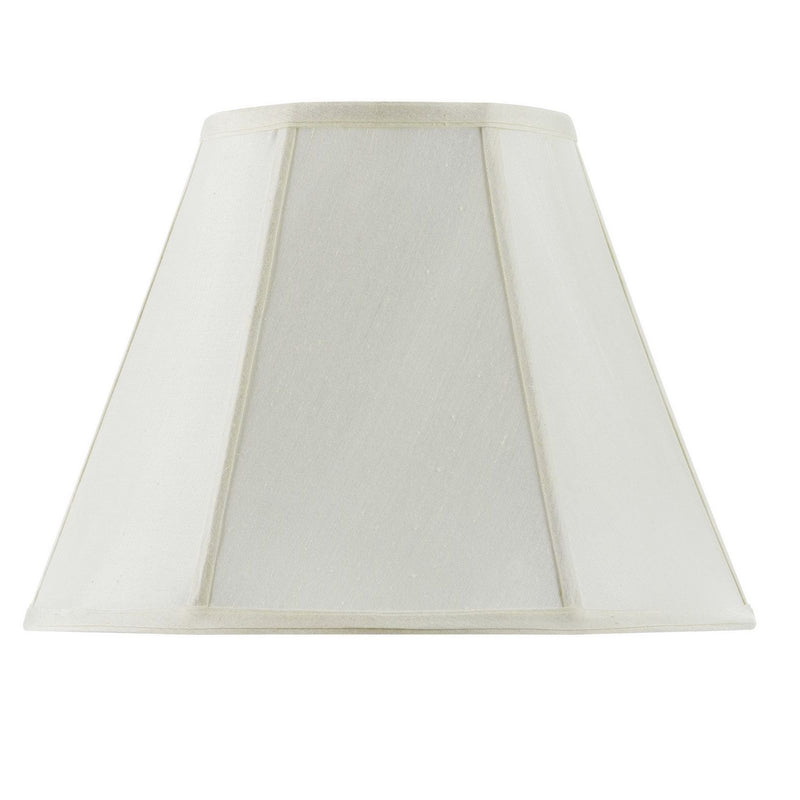Piped Empire - 13" Height Fabric Shade - Eggshell