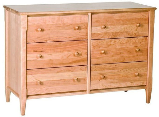 Dresser Woodforms Shaker Small 6-Drawer Dresser In American Black Cherry Wood