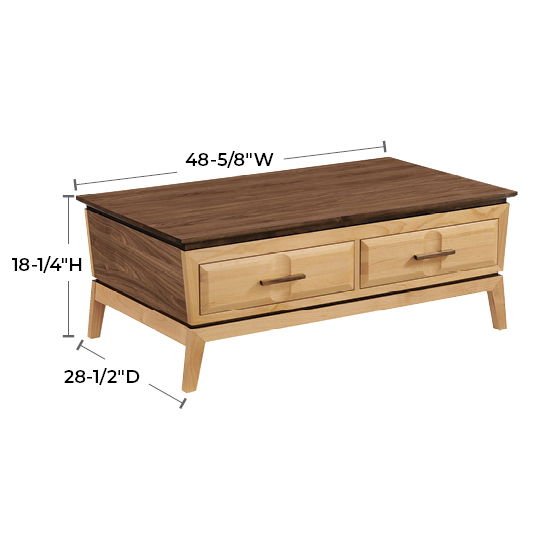 Addison - Lift-Top Coffee Table - Natural