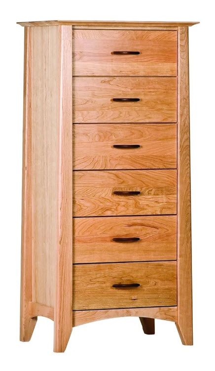 Chest Woodforms Willow Solid American Black Cherry Six Drawer Sweater Chest