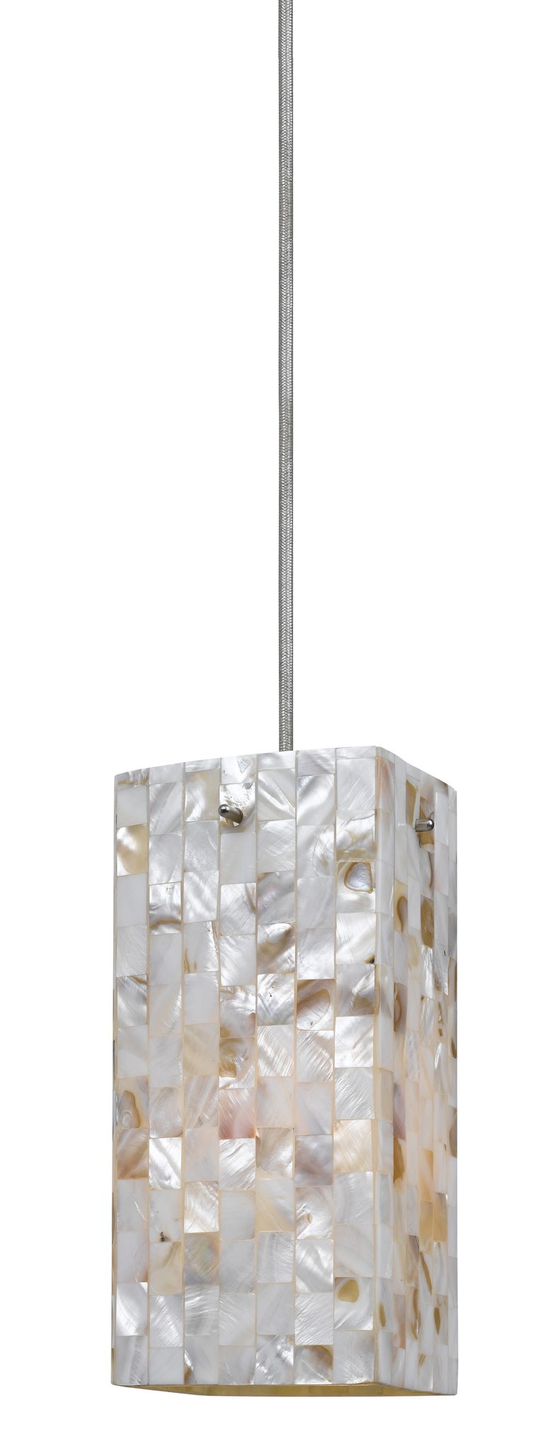 10.4" Height Metal Pendant - Seashell
