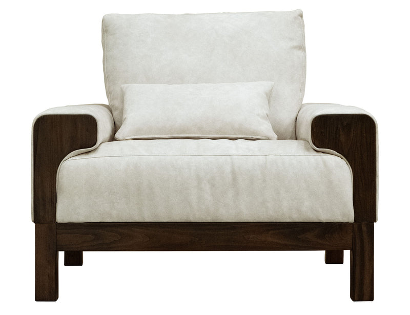Raramuri - Armchair - White / Dark Brown