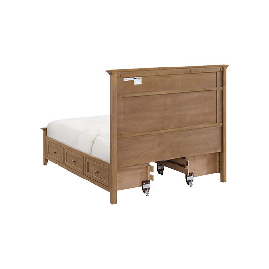 McKenzie - Queen Premier Storage Bed - Pecan