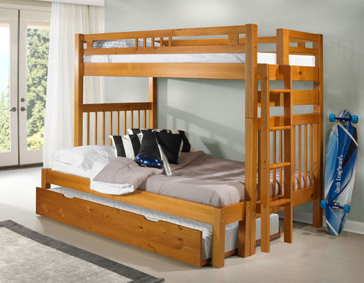 Nan Sacramento Twin Over Full Solid Pine Wood Bunk Bed by Innovations