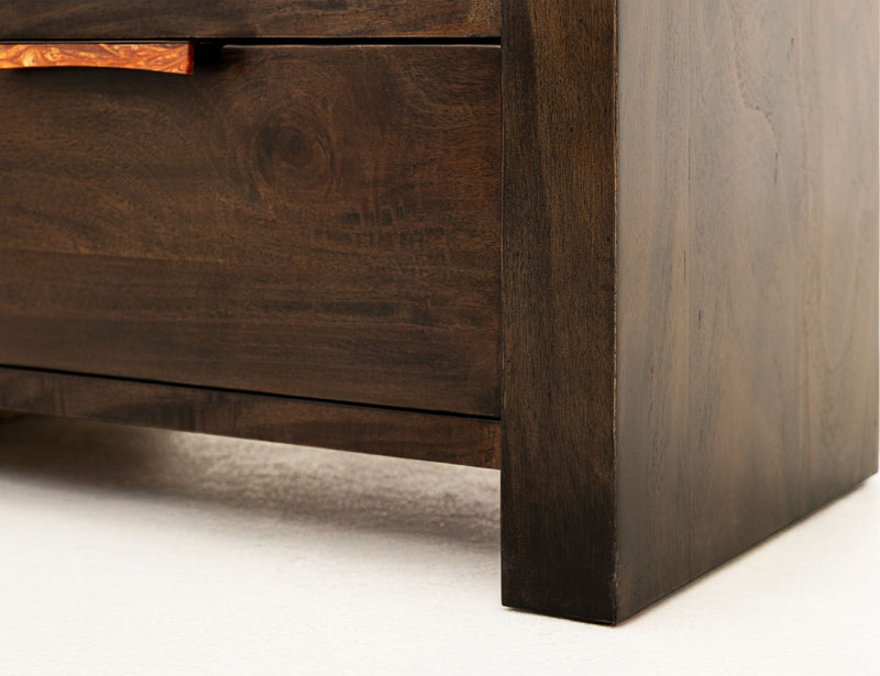 Raramuri - 2 Drawer Nightstand - Dark Brown
