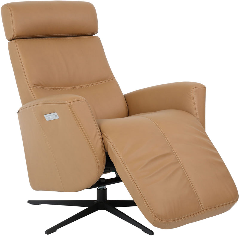 Fjords Magnus Medium Dual Motion Leather Swivel Recliner – alternate view 3