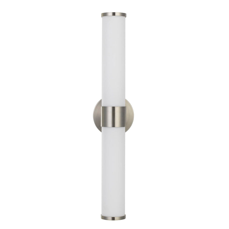 Brentwood - 24" Height Metal and Acrylic Vanity Light - Brushed Steel