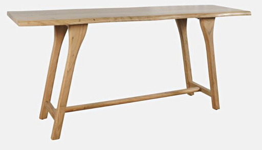 Nan Jofran Sedona Natural Solid Acacia Live Edge Counter Height Table by Jofran Inc.