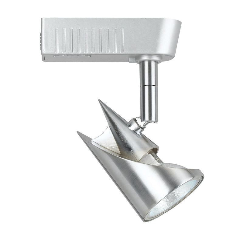 Mr-16, 12V, 50W Track Head - Brushed Steel