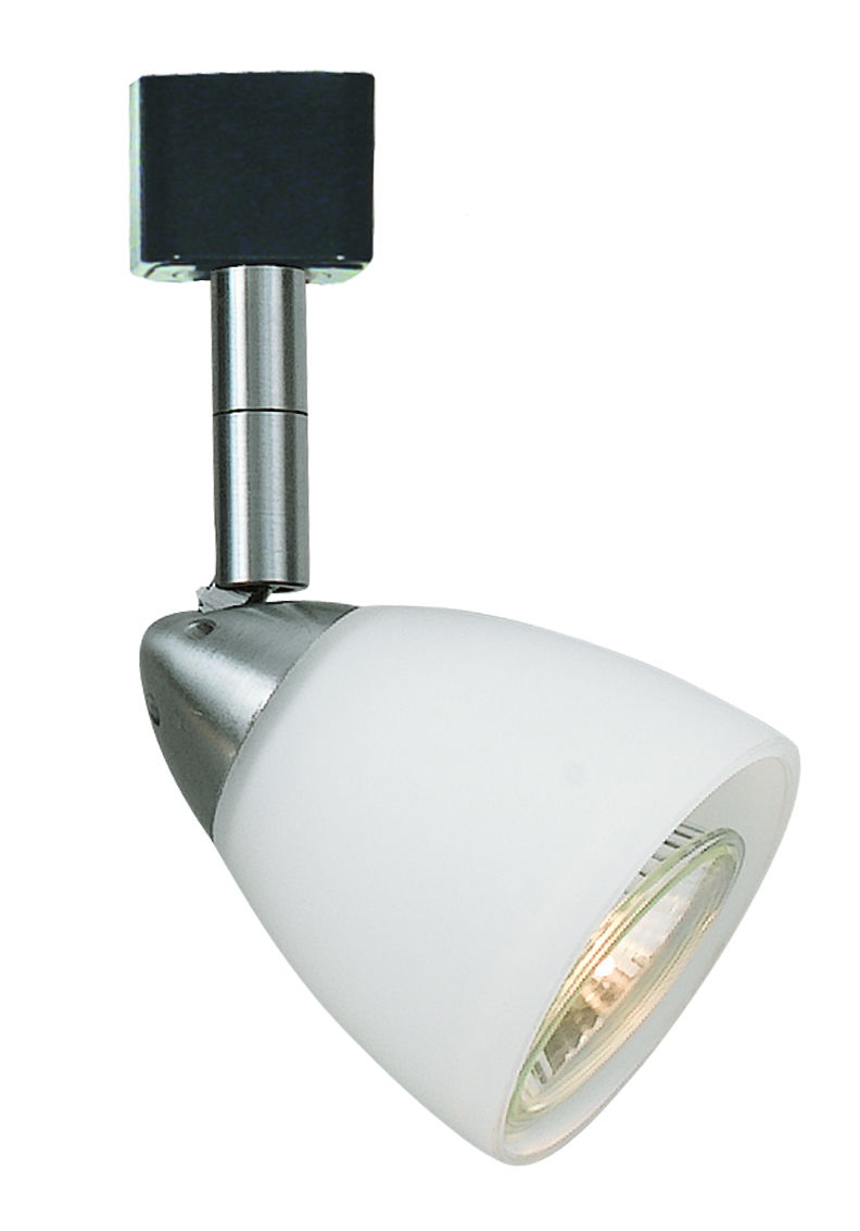 2.62" Height Serpentine Track Head Without Shade - Brushed Steel