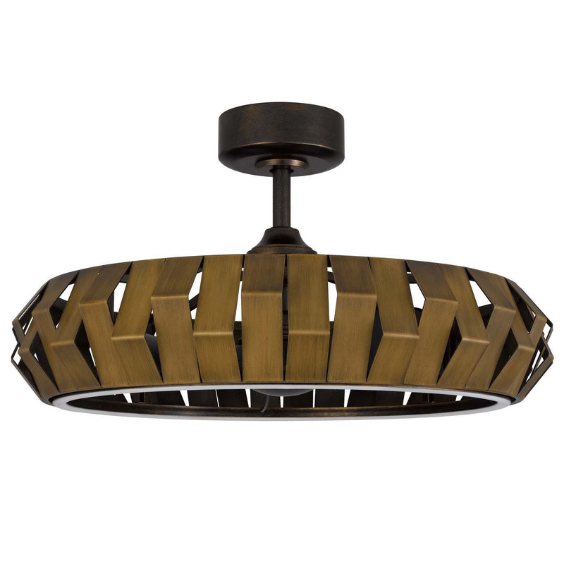 Hilo - 17" Height Metal Fan Light - Bronze Patina